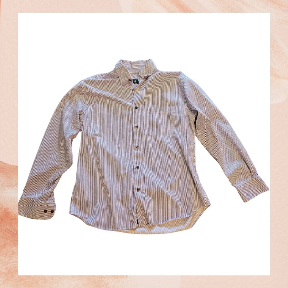 Robert Talbott Purple Blue Striped Button-Down Dr… - image 1